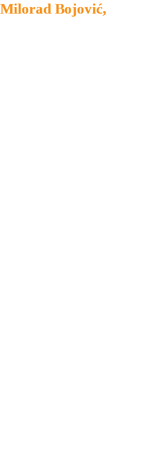 Milorad Bojović, osnivač Agencije za odnose s javnošću Olorin pres Fokus rada Strateško planiranje i vođenje kampanja
Strateško planiranje i upravljanje projektima
Strateško upravljanje reputacijom
Strateška analiza informacija sa scenarijima mogućih ishoda
Strateško upravljanje krizama
Strateško upravljanje komunikacijskim alatima
Strateško kreiranje komunikacijskih poruka Znanja i veštine Iskustvo koje je sticao kao novinar Politike, lista Danas, Nacionala, Revije 92, Građanskog lista, Pečata, gde je objavio preko 3.000 tekstova, omogućilo mu je da se pozicionira kao jedan od pionira strateškog vođenja odnosa s javnošću u lokalnim samoupravama.
Radio je kao šef pres-službe i savetnik za odnose s javnošću dvaju gradonačelnika Novog Sada. Više od osam godina obavljao je dužnost glavnog i odgovornog urednika novosadskog Građanskog lista i nedeljnika NS reporter.
Autor je više od 1.000 kolumni i analitičkih članaka o političkoj situaciji u Srbiji.
Organizator je i učesnik velikog broja tribina i okruglih stolova na temu kulture, društva i politike. Urednik je časopisa NS tajm. Objavljivan je i kao pesnik i prozni pisac.
Savetuje više od 20 klijenata koji upravljaju portfolijima većim od 300 miliona evra.